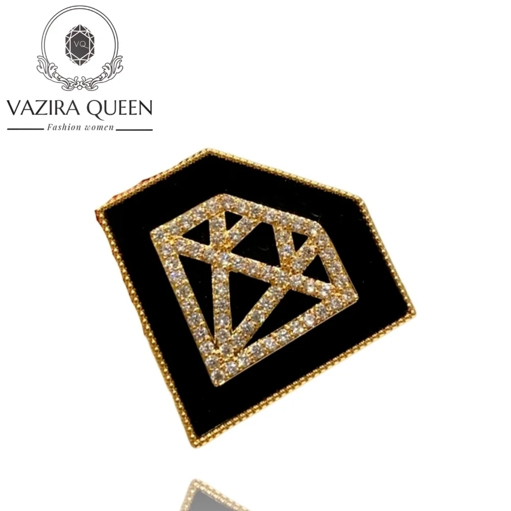 VQ Diamond Shape Brooch - Picture 1 of 4